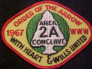 1967 AREA 2-A CONCLAVE, WITH HEART & WILLS UNITED