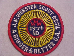 1971 AREA 1-D, J. N. WEBSTER SCOUT RESV.