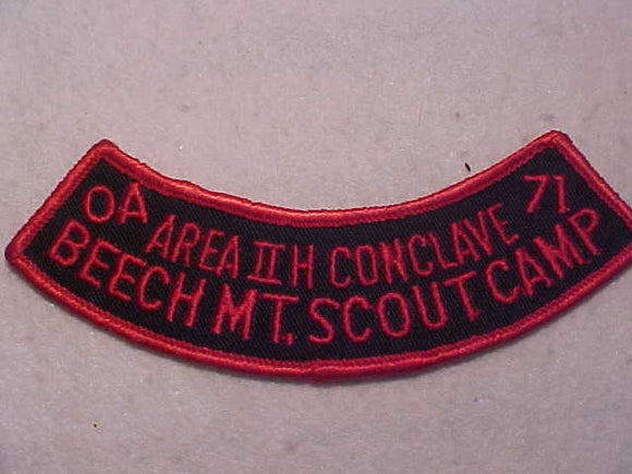 1971 AREA 2-H CONCLAVE, BEECH MT. SCOUT CAMP