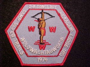 1974 AREA EC-2A CONCLAVE, CAMP SILVER TRAILS, LODGE 180 CHICKAGAMI