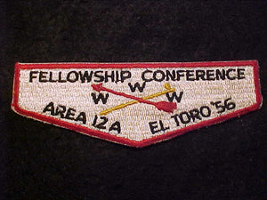 1956 AREA 12-A FELLOWSHIP CONFERENCE, EL TORO