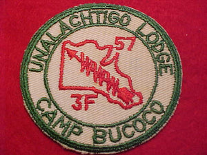 1957 AREA 3-F, CAMP  BUCOCO, UNALACHTIGO LODGE