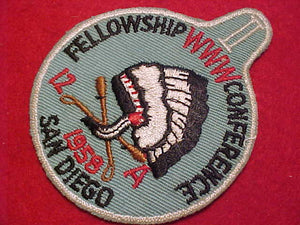 1958 AREA 12-A FELLOWSHIP CONFERENCE, SAN DIEGO