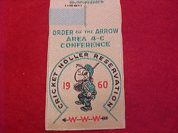 1960 AREA 4-C CONFERENCE, CRICKET HOLLER RESV., HOST LODGE 495 MIAMI, WOVEN