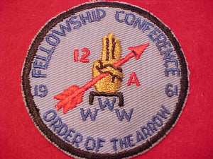 1961 AREA 12-A FELLOWSHIP CONFERENCE