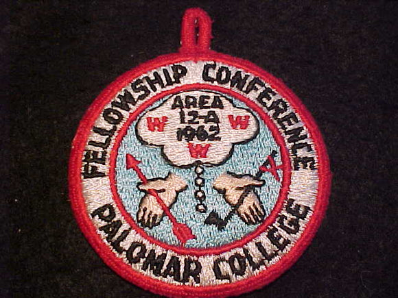 1962 AREA 12-A FELLOWSHIP CONFERENCE, PALOMAR COLLEGE