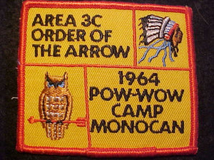 1964 AREA 3-C POW-WOW, CAMP MONOCAN