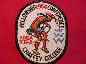 1964 AREA 12-A FELLOWSHIP CONFERENCE, CHAFFEY COLLEGE