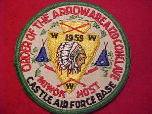 1959 AREA 12-D CONCLAVE, MIWOK HOST, CASTLE AIR FORCE BASE