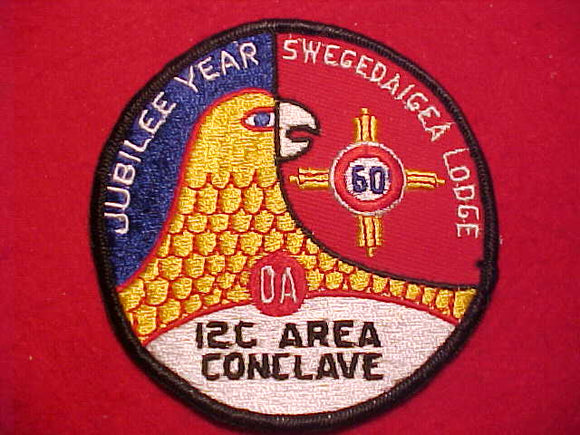 1960 AREA 12-C CONCLAVE, JUBILEE YEAR, SWEGEDAIGEA LODGE