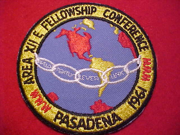 1961 AREA 12-E FELLOWSHIP CONFERENCE, PASADENA