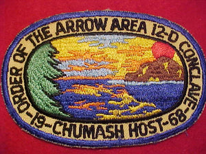 1968 AREA 12-D CONCLAVE, CHUMASH HOST