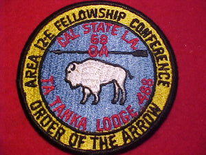 1968 AREA 12-E FELLOWSHIP CONFERENCE, CAL STATE L.A., TA-TANKA LODGE 488