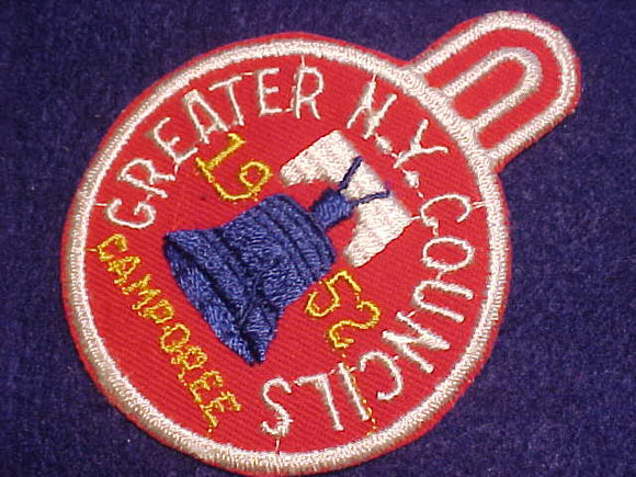 1952 ACTIVITY PATCH, GREATER NEW YORK COUNCILS CAMPOREE