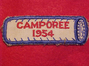 1954 ACTIVITY SEGMENT, CAMPOREE, LOG SHAPE
