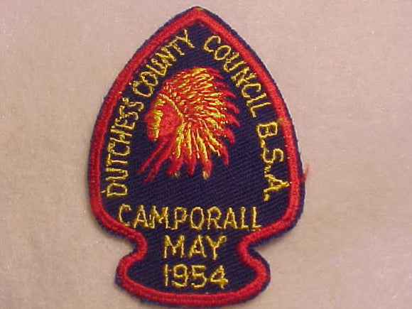 1954 ACTIVITY PATCH, DUTCHESS COUNTY COUNCIL CAMPORAL