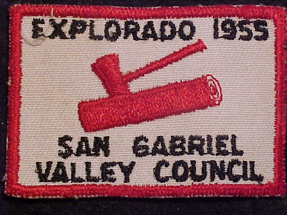 1955 ACTIVITY PATCH, SAN GABRIEL VALLEY COUNCIL EXPLORADO