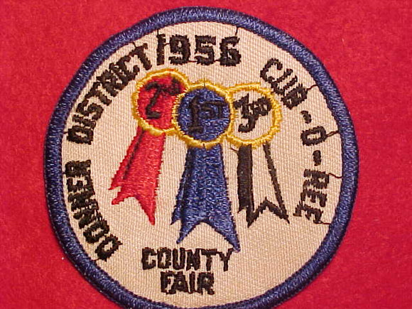 1956 ACTIVITY PATCH, DONNER DISTRICT CUB-O-REE