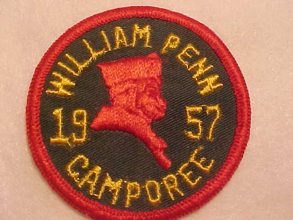 1957 ACTIVITY PATCH, WILLIAM PENN CAMPOREE