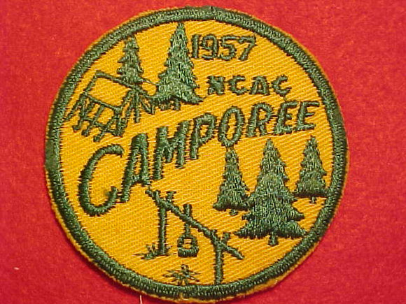 1957 ACTIVITY PATCH, NATIONAL CAPITAL AREA COUNCIL CAMPOREE