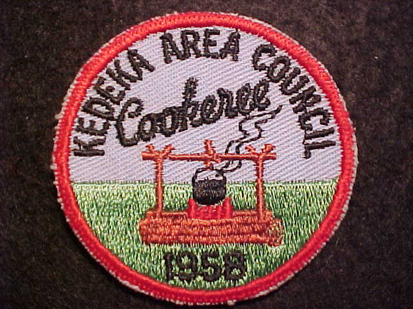1958 ACTIVITY PATCH, KEDEKA AREA COUNCIL COOKEREE