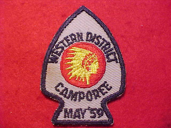 1959 PATCH, WESTERN DISTRICT CAMPOREE