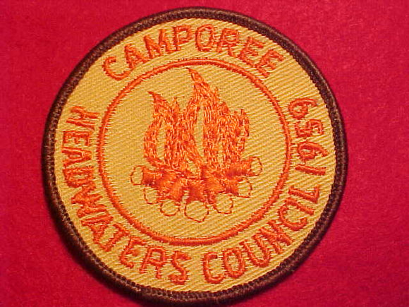 1959 ACTIVITY PATCH, HEADWATERS COUNCIL CAMPOREE