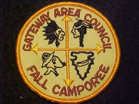 1960'S ACTIVITY PATCH, GATEWAY AREA COUNCIL FALL CAMPOREE