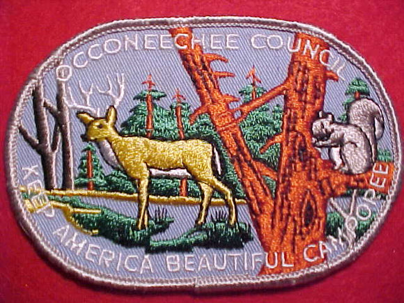 1960'S ACTIVITY PATCH, OCCONEECHEE COUNCIL KEEP AMERICA BEAUTIFUL CAMPOREE