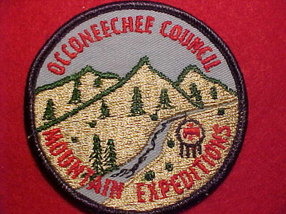 1960'S ACTIVITY PATCH, OCCONEECHEE COUNCIL MOUNTAIN EXPEDITIONS