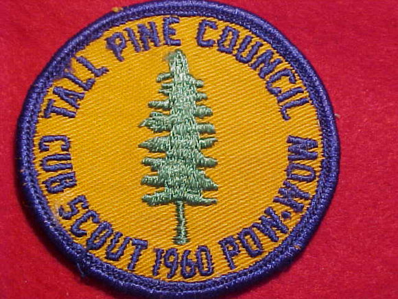 1960 ACTIVITY PATCH, TALL PINE COUNCIL CUB SCOUT POW-WOW