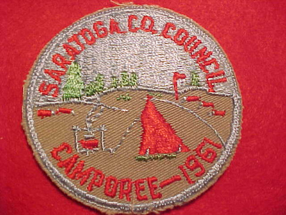 1961 ACTIVITY PATCH, SARATOGA COUNTY COUNCIL CAMPOREE