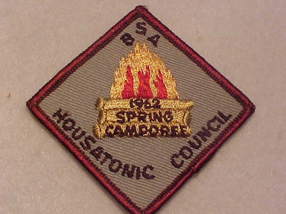 1962 ACTIVITY PATCH, HOUSATONIC COUNCIL SPRING CAMPOREE