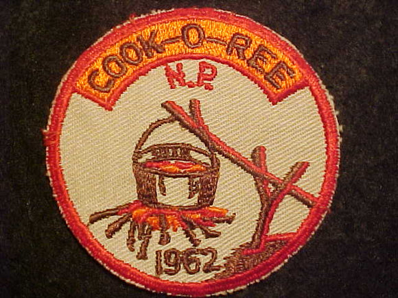1962 ACTIVITY PATCH, TALL PINE COUNCIL, NORTH PINE DISTRICT COOK-O-REE