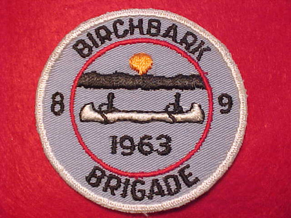 1963 ACTIVITY PATCH, BIRCHBARK BRIGADE