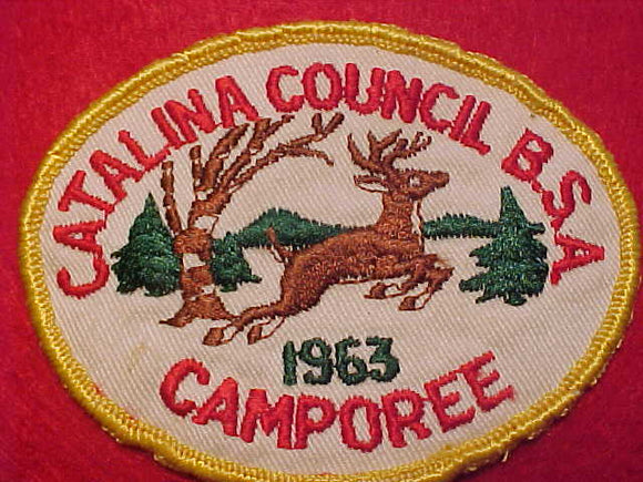 1963 ACTIVITY PATCH, CATALINA COUNCIL CAMPOREE, USED