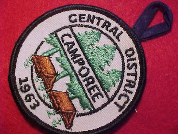 1963 ACTIVITY PATCH, CENTRAL DISTRICT CAMPOREE