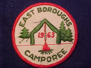1963 ACTIVITY PATCH, EAST BOROUGHS CAMPOREE