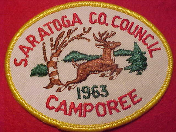 1963 ACTIVITY PATCH, SARATOGA COUNTY COUNCIL CAMPOREE