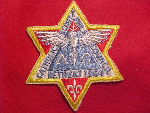 1964 ACTIVITY PATCH, PHIADELPHIA COUNCIL CATHOLIC RETREAT