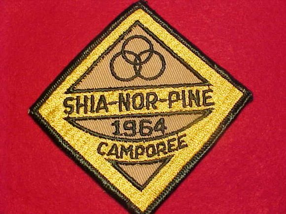 1964 ACTIVITY PATCH, TALL PINE COUNCIL, SHIA-NOR-PINE CAMPOREE