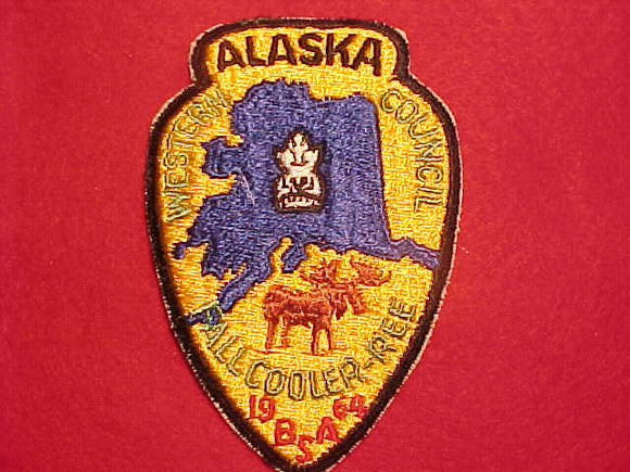 1964 ACTIVITY PATCH, WESTERN ALASKA COUNCIL FALLCOOLER-REE