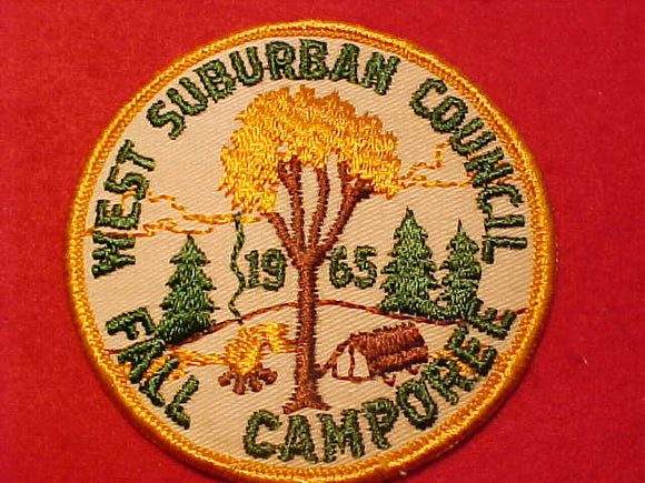 1965 PATCH, WEST SUBURBAN COUNCIL FALL CAMPOREE