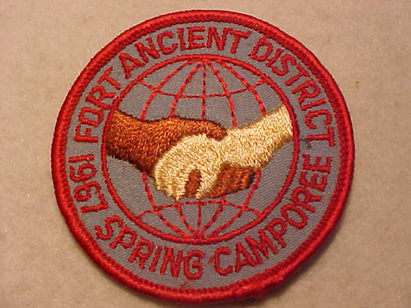 1967 PATCH, FORT ANCIENT DISTRICT SPRING CAMPOREE