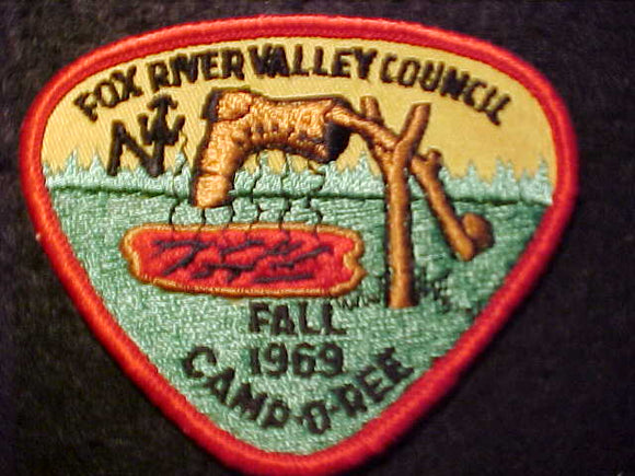 1969 PATCH, FOX RIVER VALLEY COUNCIL FALL CAMP-O-REE