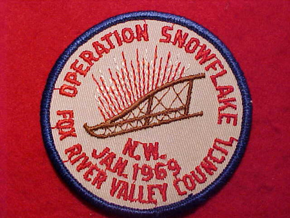 1969 PATCH, FOX RIVER VALLEY COUNCIL OPERATION SNOWFLAKE