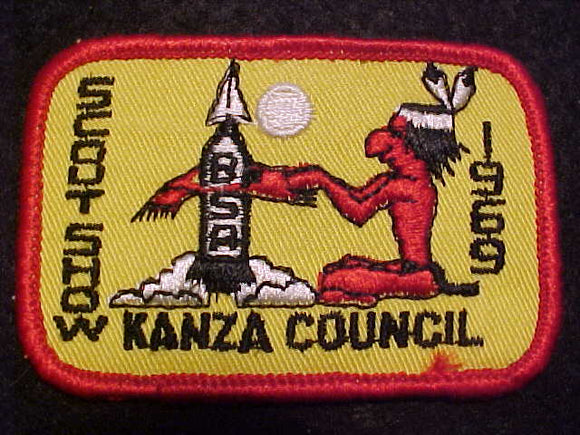 1969 ACTIVITY PATCH, KANZA COUNCIL SCOUT SHOW