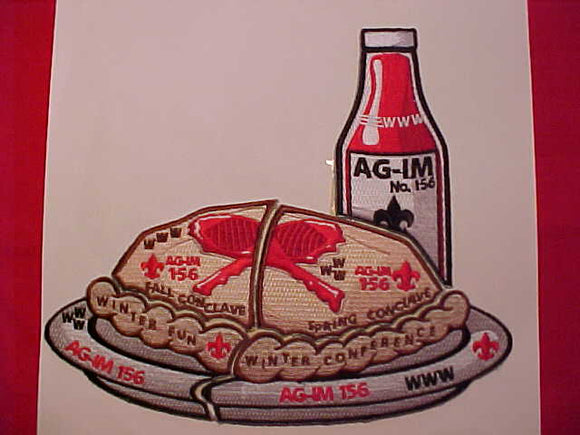 156 AG-IM ACTIVITY JACKET PATCH SET, 2010, 5 PIECES MAKE PASTY & KETCHUP DINNER