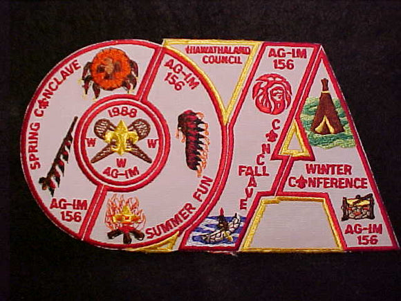 156 AG-IM ACTIVITY JACKET PATCH, 1988, UNCUT