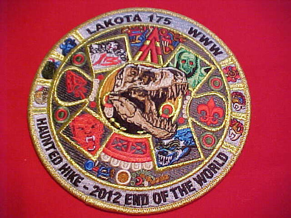 175 EJ2012-?, LAKOTA JACKET PATCH, 2012 HAUNTED HIKE, END OF THE WORLD, 6
